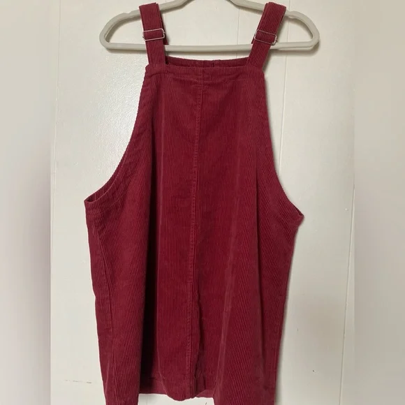 Medium RE Generation maroon front button dress - Picture 3 of 5
